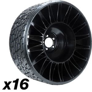 B114365TW5B - 24x12N12 X-TWEEL, 0.67" Offset - 5 Lug, Bulk#16