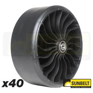 B149136TWB - 15X6N6 X-TWEEL TURF CASTER 5/8"ID, BULK#40