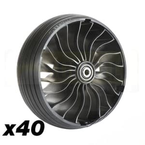 B152441TWB - BULK #40 13x6.5N6 X-TWEEL TURF CASTER 3/4" ID