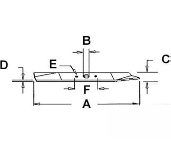 B1CC1400 - 3/4" 15-1/8" BLADE-MOWER - Thumbnail 2
