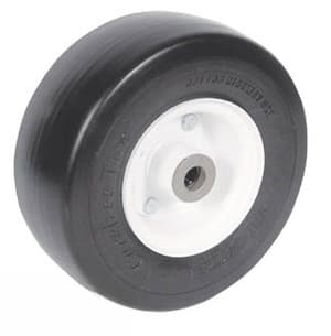 B1CO106 - WHITE 9X3.5X4 SMOOTH FLAT-FREE WHEEL