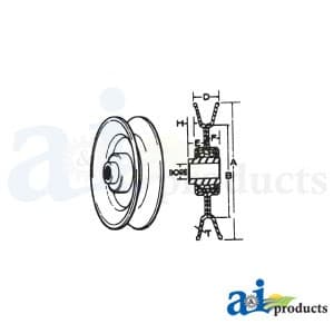 B1SB2183 - V Belt Idlers - Thumbnail 2