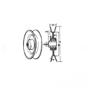 B1SB728 - V Belt Idlers - Thumbnail 2