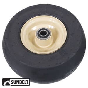B1SB8552 - CASTER-SMOOTH, 9X3.5X4, TUBELESS-TAN