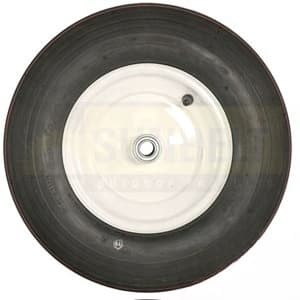 B1WL82 - White 3/4" BB X 4" SYM 4.80x4x8 4-Ply Wheel-Ribbed - Thumbnail 2