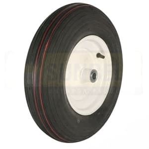 B1WL82 - White 3/4" BB X 4" SYM 4.80x4x8 4-Ply Wheel-Ribbed