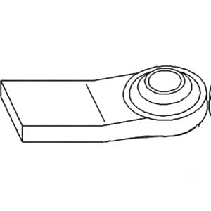 BE012 - Cat I (RH) Weld On End For Lift Arm - Thumbnail 2