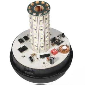 BLA9810 - Pipe Type Flexible Rubber Base AMBER 80 LED Beacon - Thumbnail 3