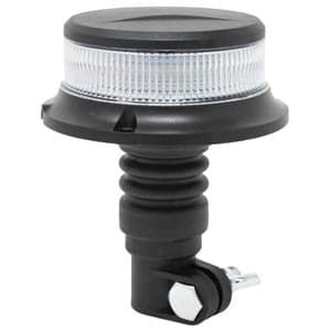 BLA9820 - Pipe Type Flexible Rubber Base AMBER Low Profile 18 LED Beacon