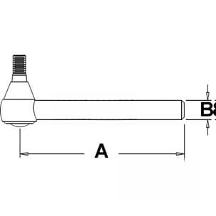 C7NN3A300A - Drag Link End (Front)