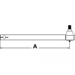 C7NN3B161A - Long (LH) Tie Rod Tube