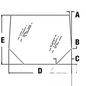CG1996 - Glass, Rear