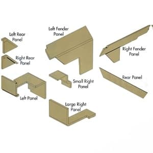CKT335 - Cab Upholstery Kit, Brindle Brown - Thumbnail 2