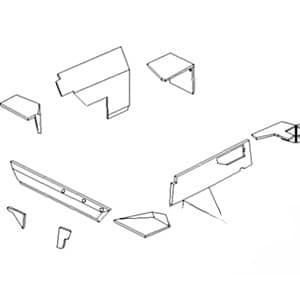 CKT340 - Cab Upholstery Kit, Multi-Brown - Thumbnail 2