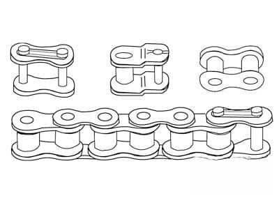 CL35M - Metric Connecting Link w/ Spring Clip