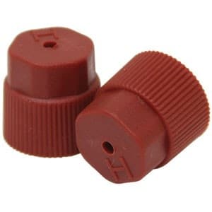CP0132 - 16mm Red R-134a High Side Valve Port Cap OEM & Aftermarket (5 Pack) - Thumbnail 3