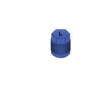 CP0137 - 13mm Blue R-143a Low Side Valve Port Cap J.R.A. Type (4 Pack) - Thumbnail 5