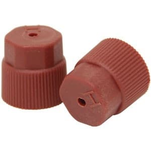 CP0138 - 16mm Red R-134a High Side Valve Port Cap J.R.A. Type (10 Pack) - Thumbnail 3