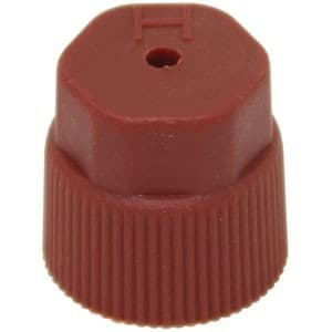 CP0138 - 16mm Red R-134a High Side Valve Port Cap J.R.A. Type (10 Pack)