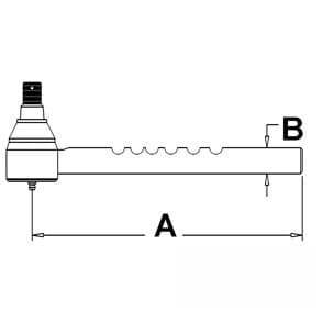 D0NN3A300A - Front Drag Link End