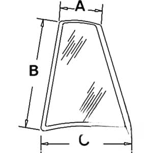 D126205 - Glass, Rear, Quarter (LH)