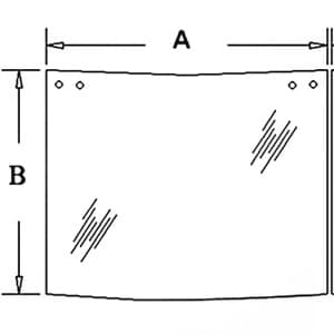 D129967 - Glass, Rear, Upper