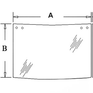 D129968 - Glass, Rear, Center