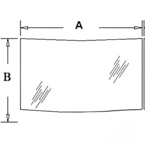 D129969 - Glass, Rear, Lower