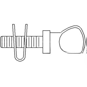 D4NN8N213A - Knob & Nut, Grille