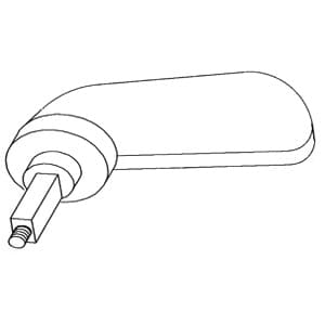 D6NN16N644A - Bonnet Handle