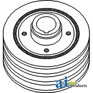 D8NN6316AC - Pulley, Crankshaft Dampener