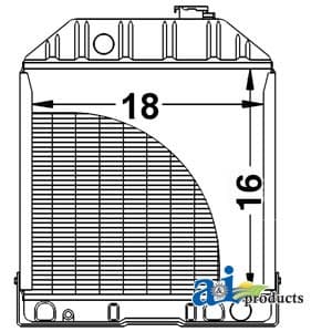 D8NN8005PA - Radiator w/ Oil Cooler