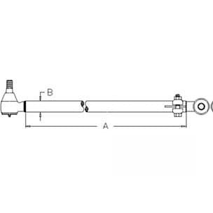 E0NN3304AB - Drag Link w/ End Tube