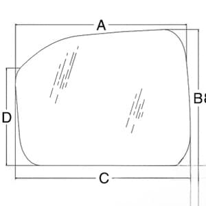 E0NN9400246BA - Glass, Front, Lower (RH) - Tinted