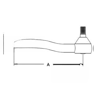 E1NN3289AA - Short Tie Rod