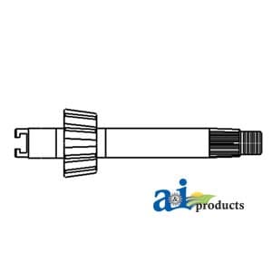 E4NN3N575AA - Steering Sector Shaft; Single, 4T