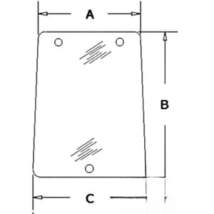 E4NN94501N75AA - Glass, Rear, Side (RH/LH) - Tinted