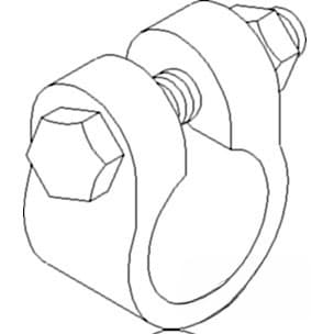 E6NN3287AA - Tie Rod Clamp