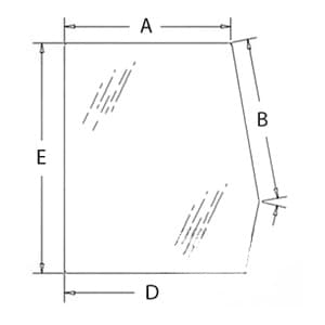 E7NN94297N17AC - Glass, Door, Upper (LH)