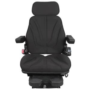 F10A4000 - Seat, F10 Series, Low Pro Air Suspension, Black Cloth - Thumbnail 2