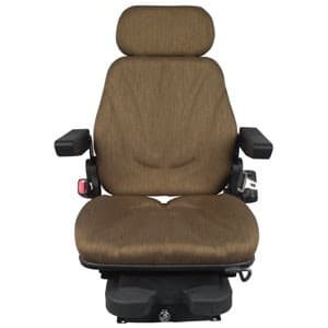 F10A4012 - Seat, F10 Series, Low Pro Air Suspension, Brown Cloth - Thumbnail 2