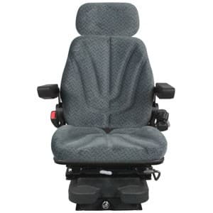 F10A4035 - Seat, F10 Series w/ Isolator, Low Pro Air Suspension, Gray Cloth - Thumbnail 2