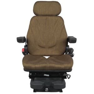 F10A4042 - Seat, F10 Series w/ Isolator, Low Pro Air Suspension, Brown Cloth - Thumbnail 2