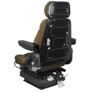 F10A4042 - Seat, F10 Series w/ Isolator, Low Pro Air Suspension, Brown Cloth - Thumbnail 5