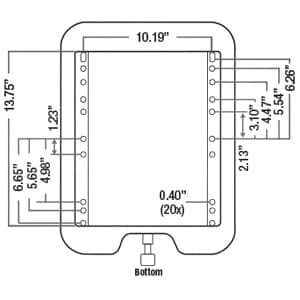 F10A4055 - Yellow Vinyl Low Pro Air Suspension F10 Series w/ Isolator Seat - Thumbnail 4