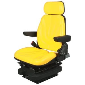 F10A4055 - Seat, F10 Series w/ Isolator, Low Pro Air Suspension, Yellow Vinyl