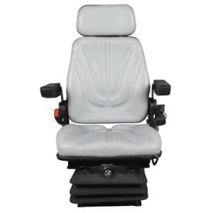 F10A6020 - Seat, F10 Series, Air Suspension, Gray Vinyl - Thumbnail 2