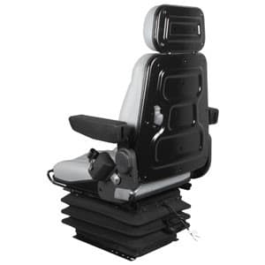 F10A6020 - Seat, F10 Series, Air Suspension, Gray Vinyl - Thumbnail 5