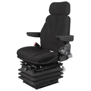 F10A6030 - Seat, F10 Series w/ Isolator, Air Suspension, Black Cloth