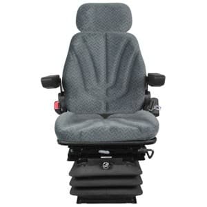 F10A6035 - Seat, F10 Series w/ Isolator, Air Suspension, Gray Cloth - Thumbnail 2